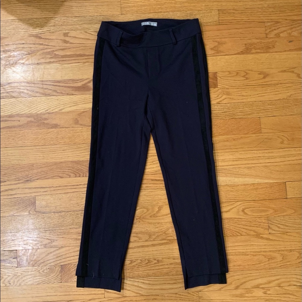 I love Tyler Madison high waisted blue trousers.
